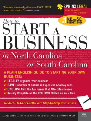 Start A Business In North Carolina Or South Carolina By
